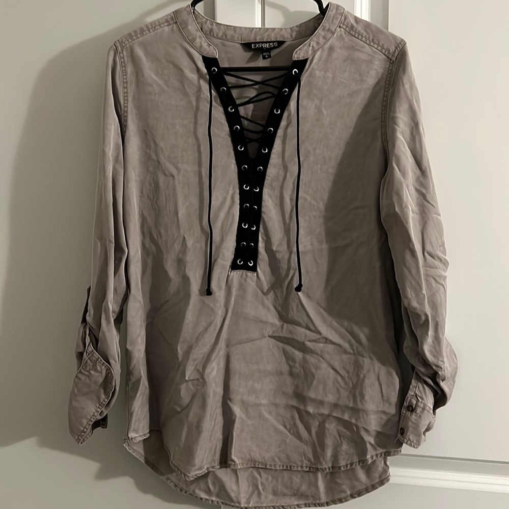 express tie up blouse